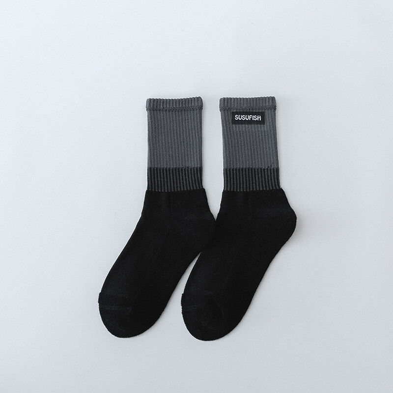 Slight Bounce Basic Gradient Mid-Calf Socks