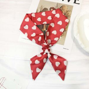 Romantic Series Simple Heart Solid Color Polyester Summer Scarves h5 Picture2