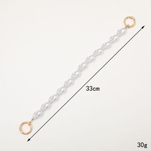 Simple Series Elegant Irregular Shape Solid Color Beads Acrylic Phone & Bag Chain h5 Picture3