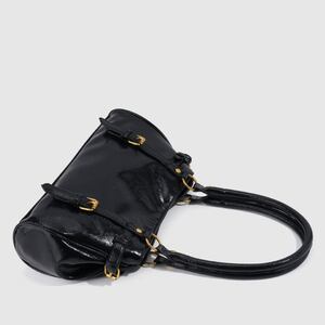 Streetwear Style Metal Hardware Solid Color Pu Women's Bowling Handbags h5 Picture4