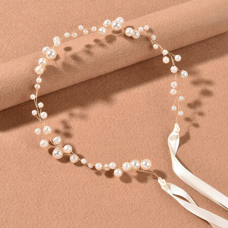 Simple Series Elegant Solid Color Artificial Pearl Artificial Pearl Hair Bands 2