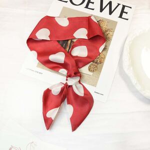 Romantic Series Simple Heart Solid Color Polyester Summer Scarves h5