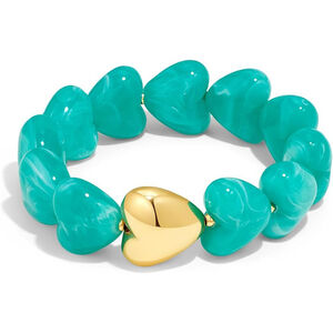 Romantic Series Sweet Heart Beads Resin Women's Beaded Bracelets h5