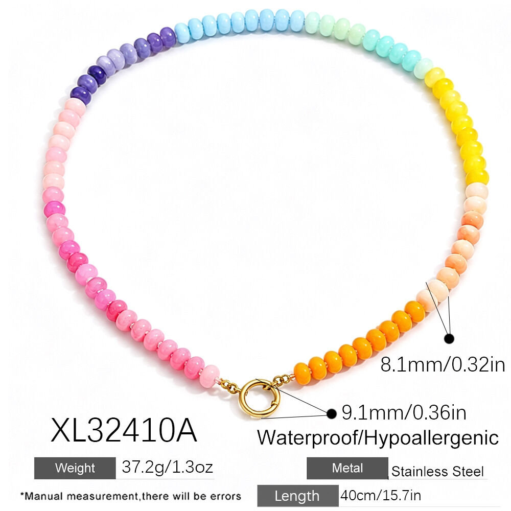 Collana Da Donna Con Perline Di Vetro Della Serie Romantica Sweet Beads.