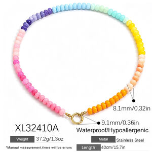 Collana Da Donna Con Perline Di Vetro Della Serie Romantica Sweet Beads. h5