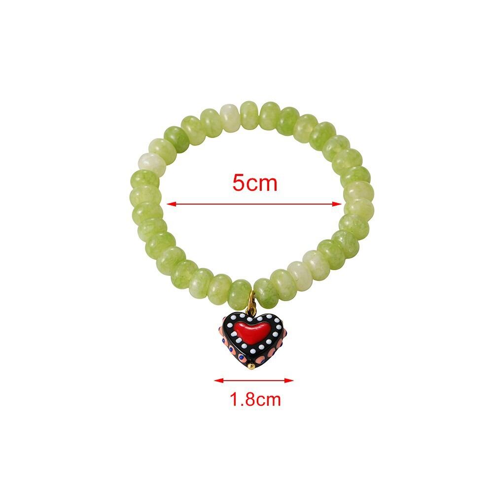 Romantic Series Sweet Heart Beads Natural Stones Women's Charm Bracelets h5 Picture4