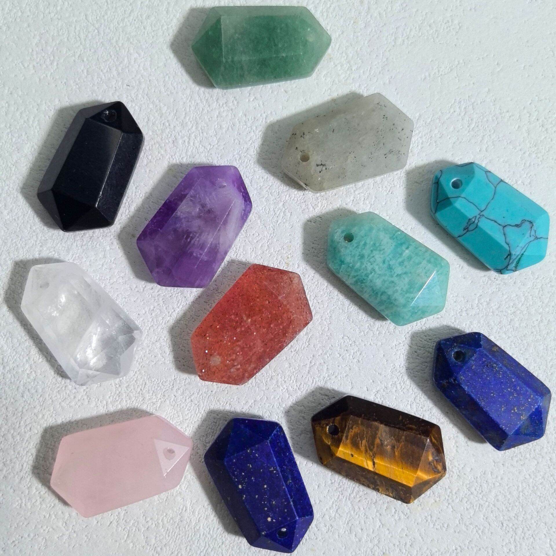 Geometric Shape Natural Stones Women's Pendants 2