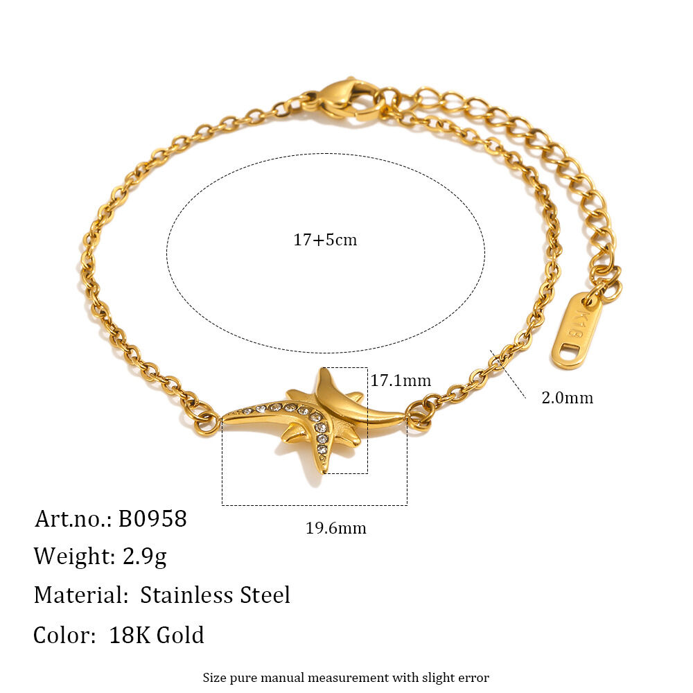 Conjuntos De Joyería Para Mujer De La Serie Simple Daily Con Forma Irregular De Estrella, De Acero Inoxidable, Resistentes Al Agua Y Color Dorado.