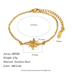 Conjuntos De Joyería Para Mujer De La Serie Simple Daily Con Forma Irregular De Estrella, De Acero Inoxidable, Resistentes Al Agua Y Color Dorado. h5