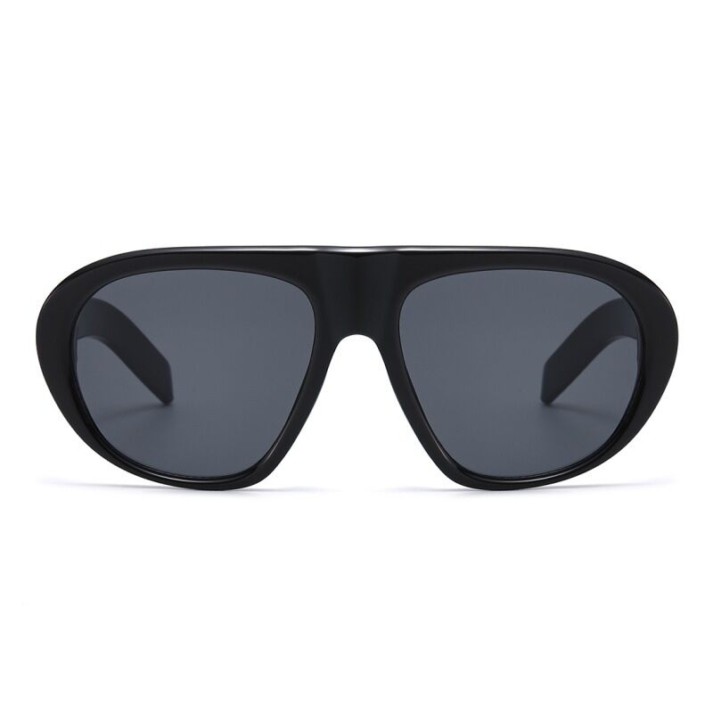 Simple Series Retro Solid Color Leopard Print Gradient Color Unisex Sunglasses h5Picture3