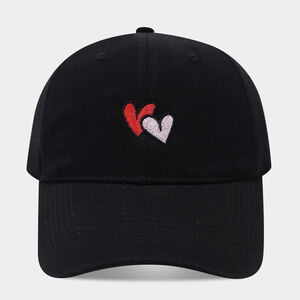 Simple Series Casual Heart Solid Color Cotton Baseball Cap h5