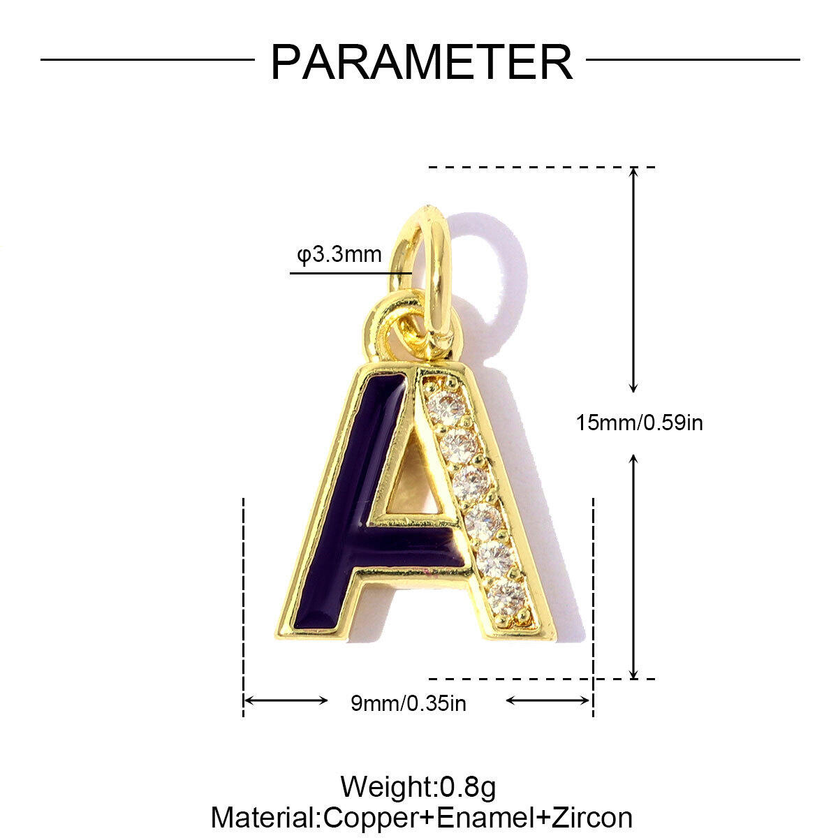Eenvoudige Serie Doe-Het-Zelf Letterhangers In Gemengde Kleuren, Koper En Goud, Voor Dames. Afbeelding5