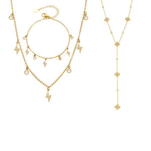 Colliers Pendentifs Pour Femmes En Acier Inoxydable, Forme Ronde Simple Et Élégante, Étanche, Couleur Or, Zircon. h5 Image4