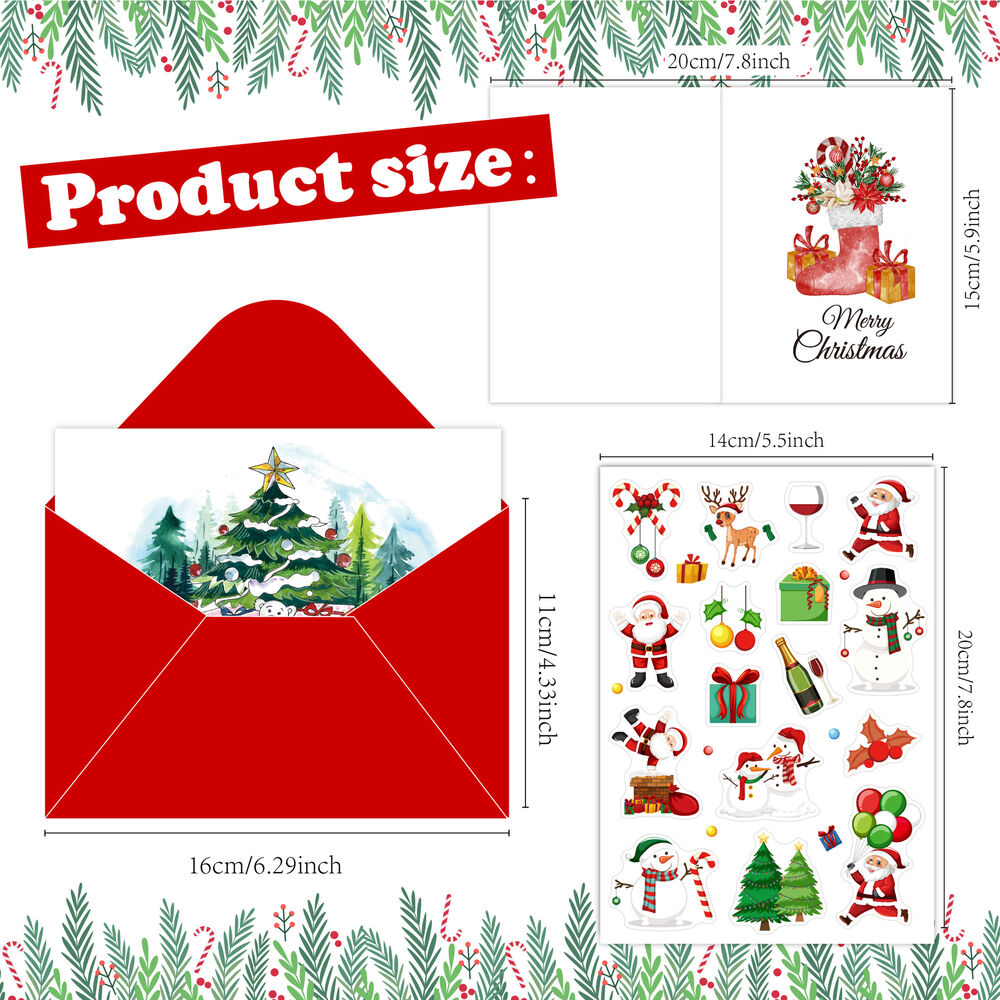 Série Ethnique - Cartes De Vœux De Noël Mignonnes En Papier h5Image4
