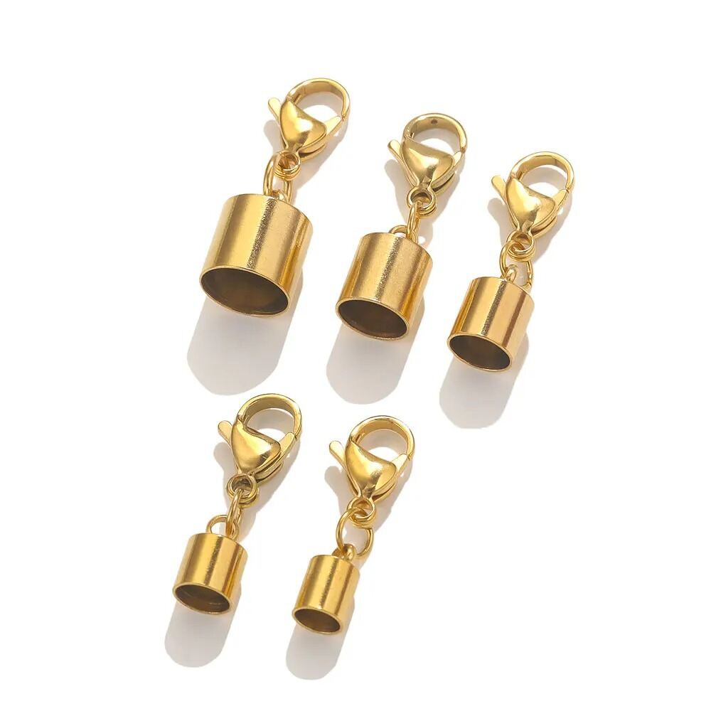 Solid Color Stainless Steel Waterproof Gold Color Jewelry Findings h5 Picture2