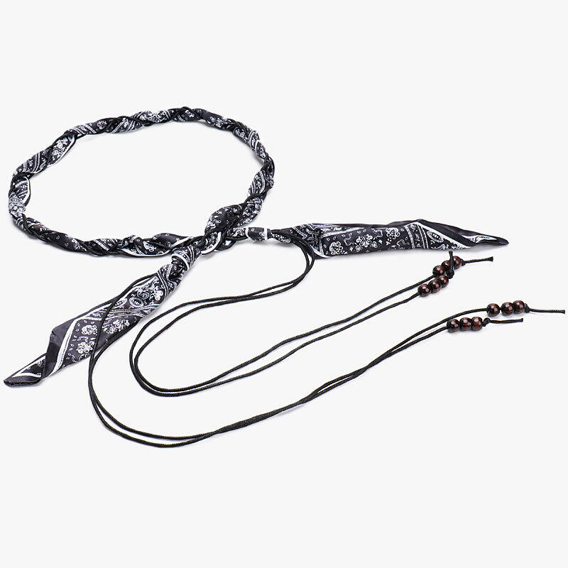 Ethno-Serie, Böhmischer Webstoff Mit Paisley-Muster, Seilgürtel h5Bild4