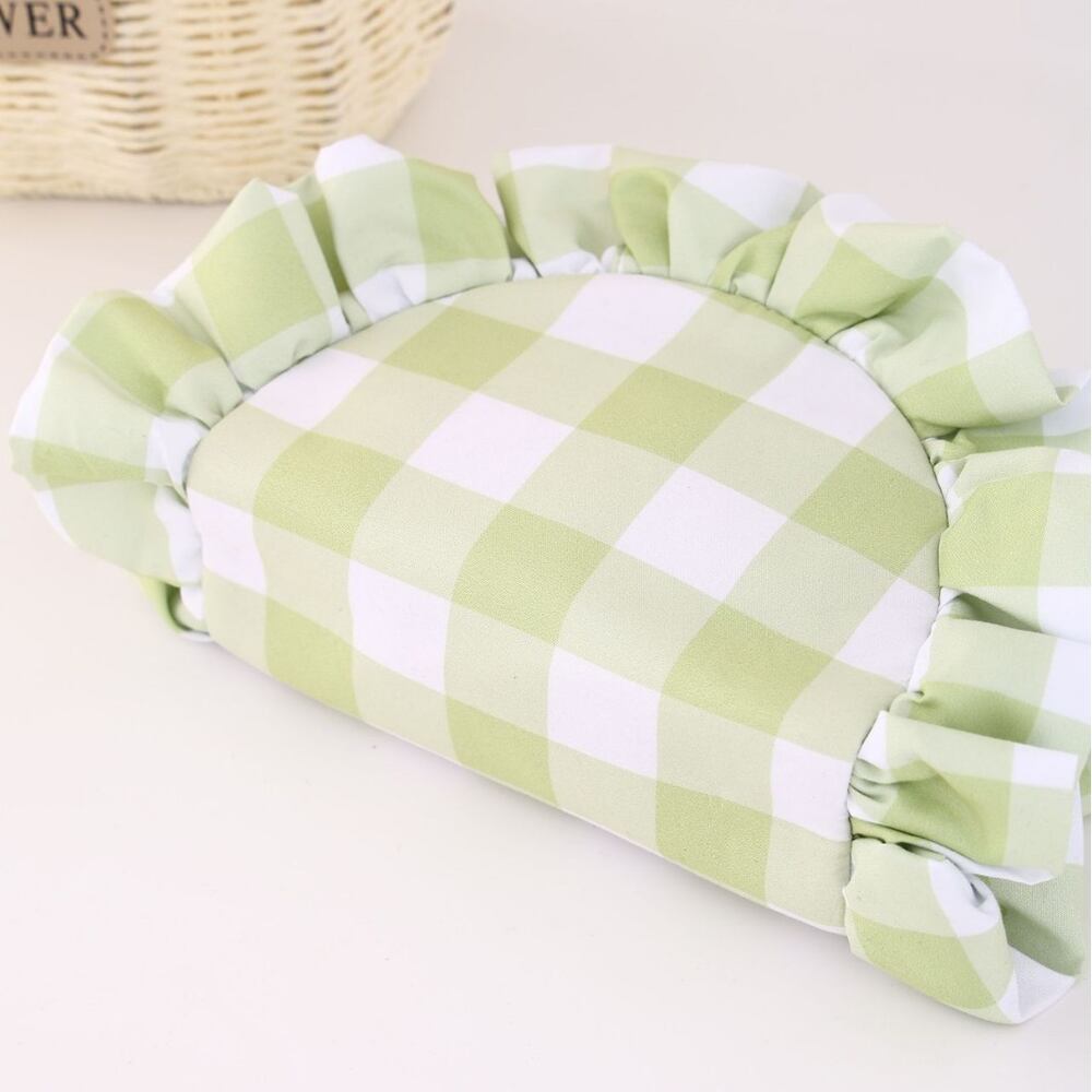 Bolsas De Maquillaje De Poliéster Con Estampado A Cuadros Sencillos De La Serie Sweet Plaid h5Imagen4