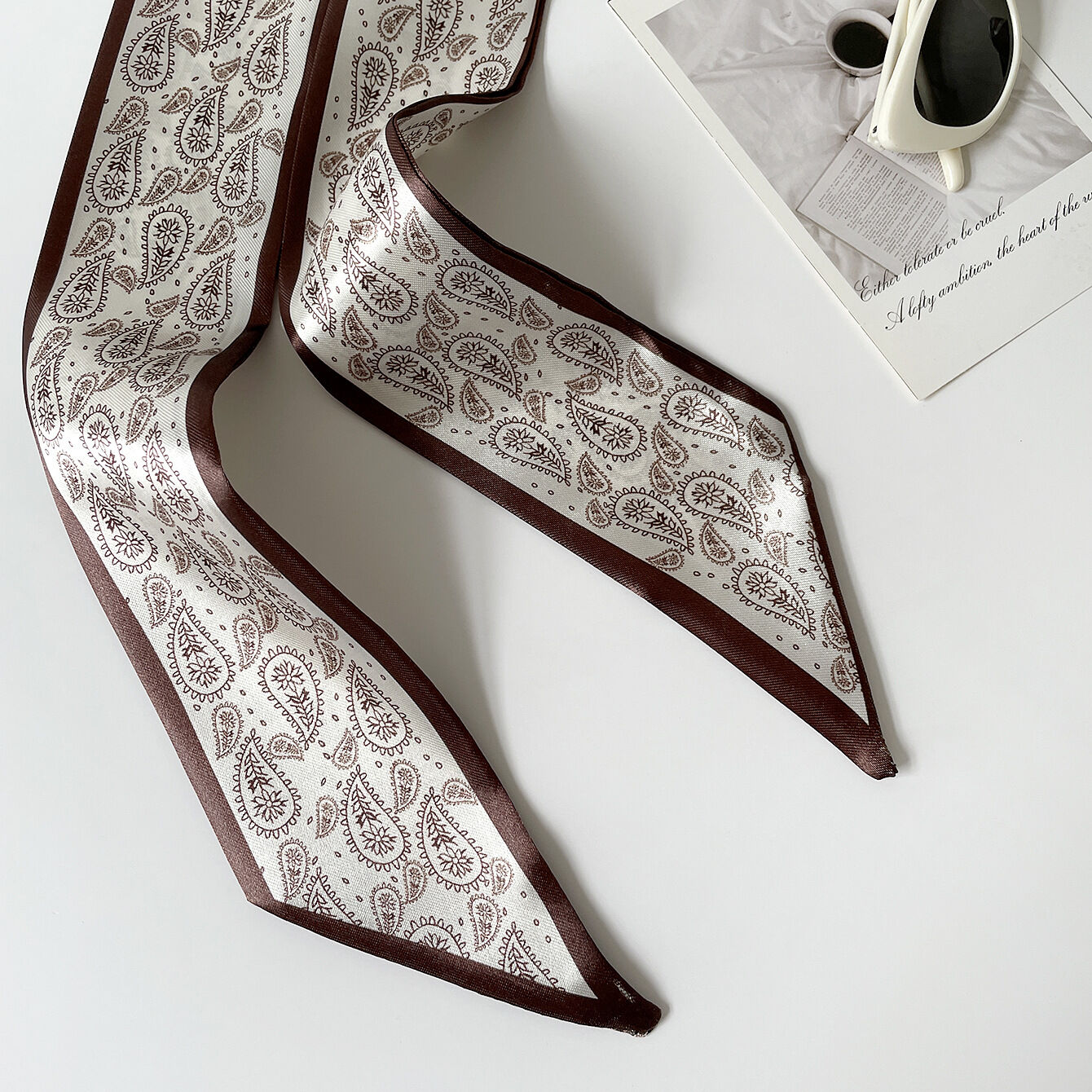 Sciarpe Estive In Poliestere Con Motivo Paisley, Serie Simple, Casual h5 Immagine5