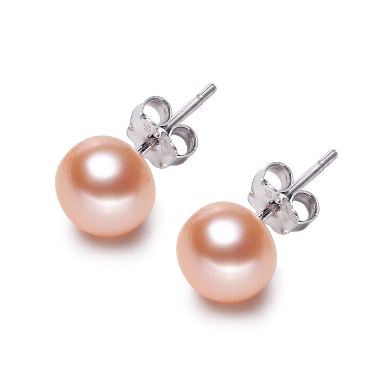 Simple Series Daily Circle Freshwater Pearls Women's Pearl Earrings Picture3