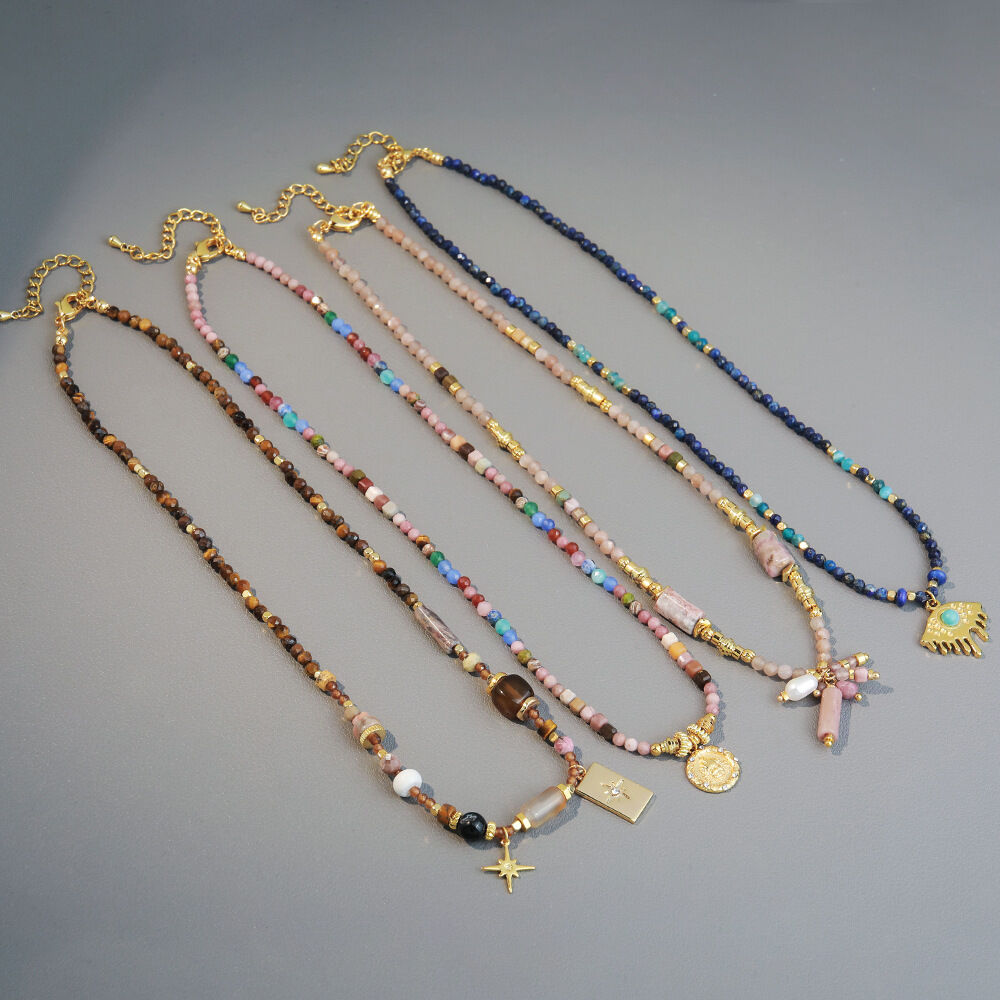 Ethnic Series Bohemian Devil's Eye Beads Natural Stones Women's Beaded Necklaces Picture4