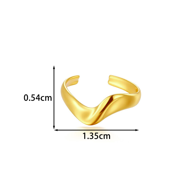 Boucles D'Oreilles Manchette Pour Femmes, En Acier Inoxydable, Couleur Or, Motif Coquillage Et Cœur, Collection Simple Series Image2