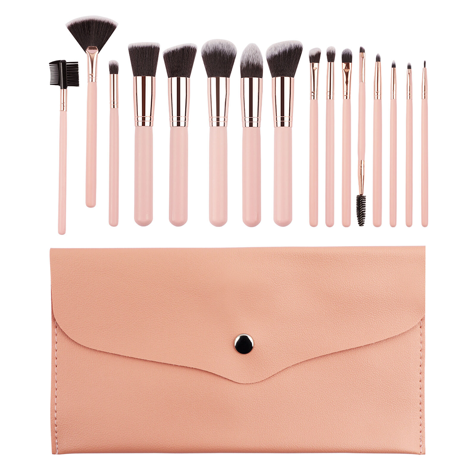 Rosa chiaro/Impostato/16pcs+Storage Bag Immagine3