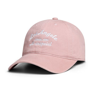 Casual Embroidery Letter Cotton Baseball Cap h5