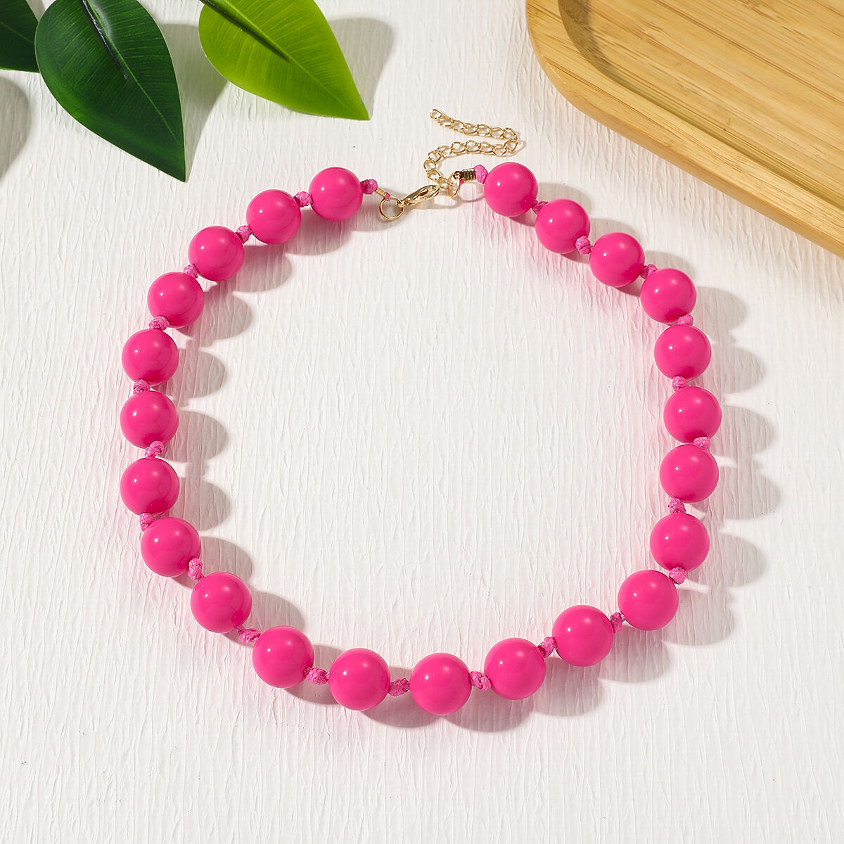 Kralen Van Acryl, Dameskettingen Met Kralen Afbeelding2