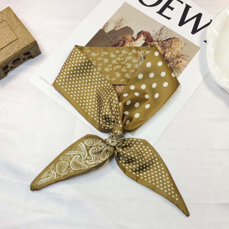 Simple Series Daily Solid Color Polka Dots Paisley Pattern Polyester Summer Scarves