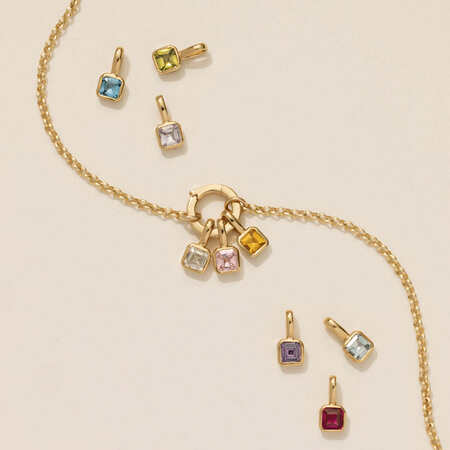 Simple Series Retro Heart Constellation Stainless Steel Waterproof Gold Color Zircon Women's Pendants