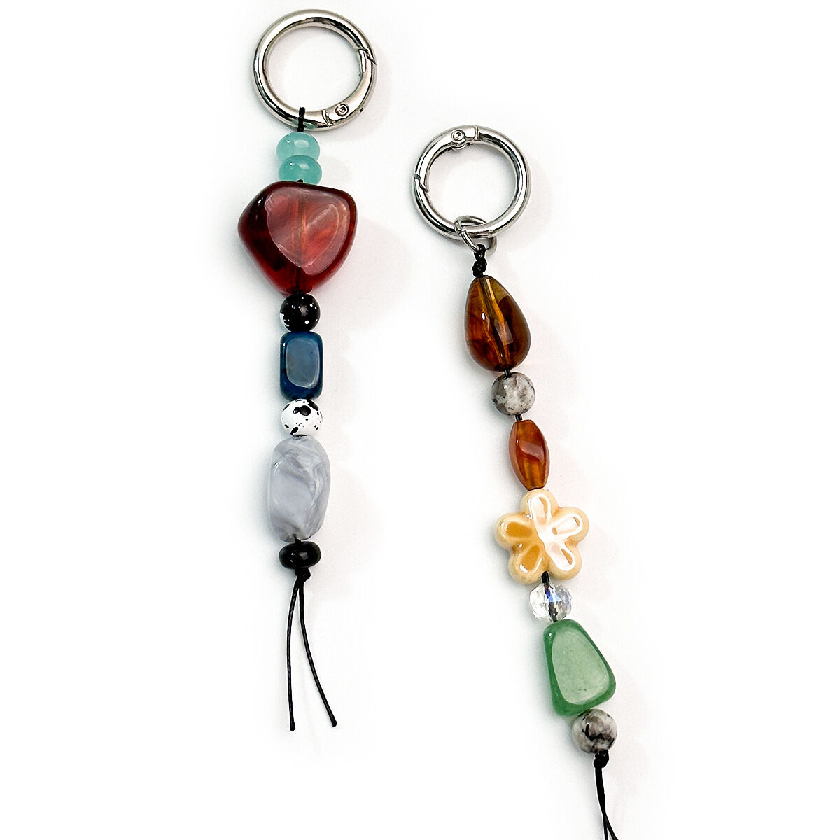 Simple Series Casual Flower Irregular Shape Resin Bag Charms 2