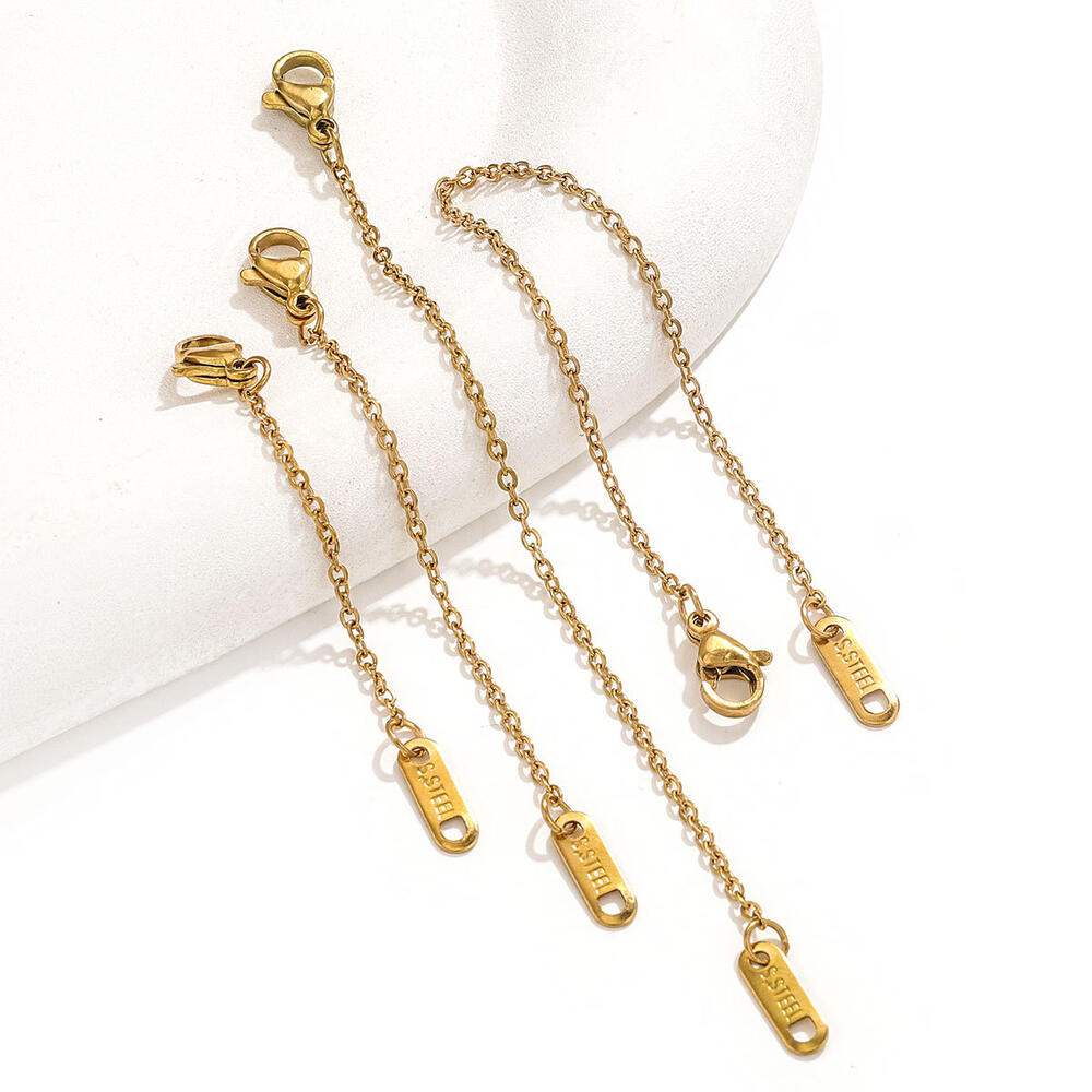 Cadena De Acero Inoxidable Impermeable Color Dorado Para Joyería h5Imagen2