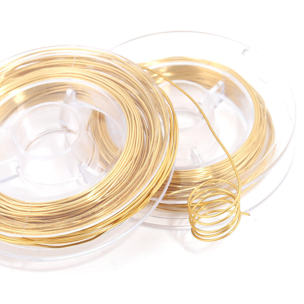 Solid Color Stainless Steel Gold Color Stringing Materials h5 Picture2