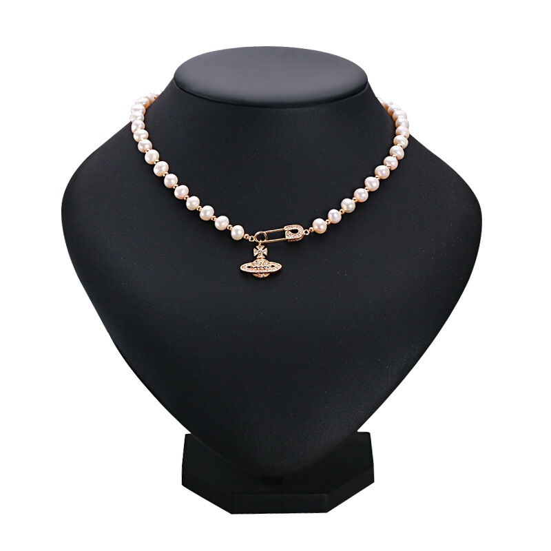 Simple Series High-End Jewelry Elegant Beads Ellipse Shape Freshwater Pearls Women's Pearl Necklace Picture5