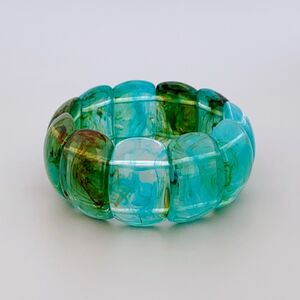 Retro Geometric Shape Resin Women's Beaded Bracelets h5
