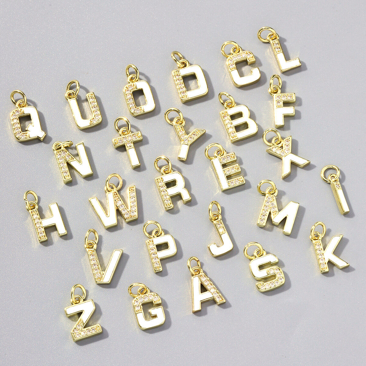 Eenvoudige Serie Doe-Het-Zelf Letterhangers In Koper-Goudkleur Voor Dames Afbeelding4