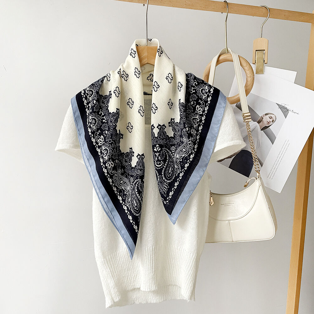 Ethnic Series Casual Mixed Color Paisley Pattern Polyester Summer Scarves Picture4