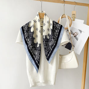 Ethnic Series Casual Mixed Color Paisley Pattern Polyester Summer Scarves h5 Picture4