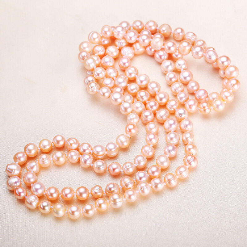 Simple Series Elegant Beads Freshwater Pearls Women's Pearl Necklace h5 Picture2