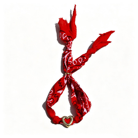 Pulseras trenzadas para mujer de la serie étnica Vacation Heart Star, de tela color dorado.