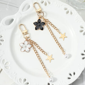 Simple Series Daily Flower Star Chain Alloy Bag Charms h5 Picture4
