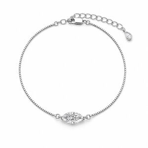 Simple Series Irregular Shape 925 Sterling Silver Color Rhodium Plating Women's Moissanite Bracelets h5