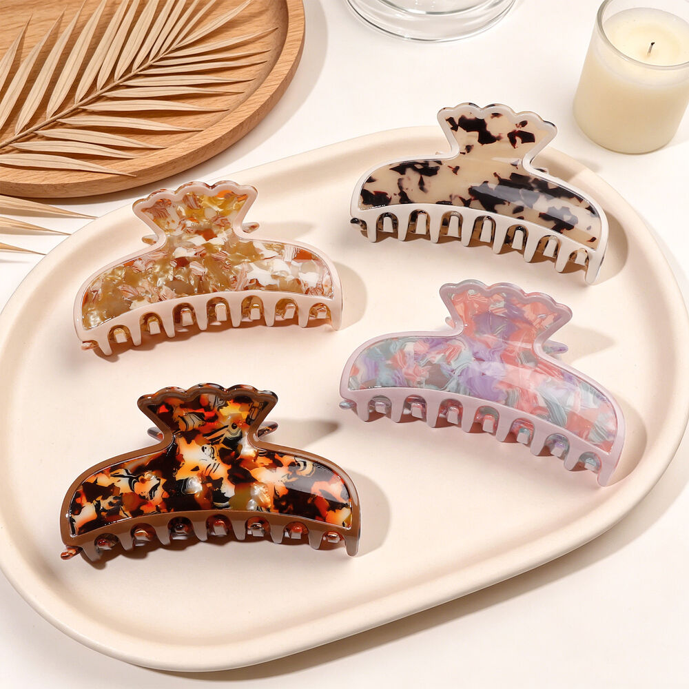 Simple Series Daily Leopard Print Mixed Color Gradient Color Acrylic Hair Claws Picture2