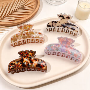 Simple Series Daily Leopard Print Mixed Color Gradient Color Acrylic Hair Claws h5 Picture2