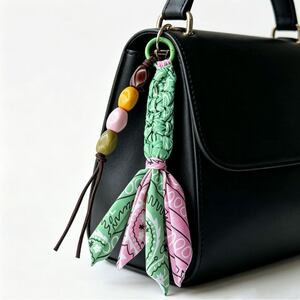 Ethnic Series Bohemian Irregular Shape Tassel Beads Mixed Color Woven Paisley Pattern Fabric Bag Charms h5 Picture4