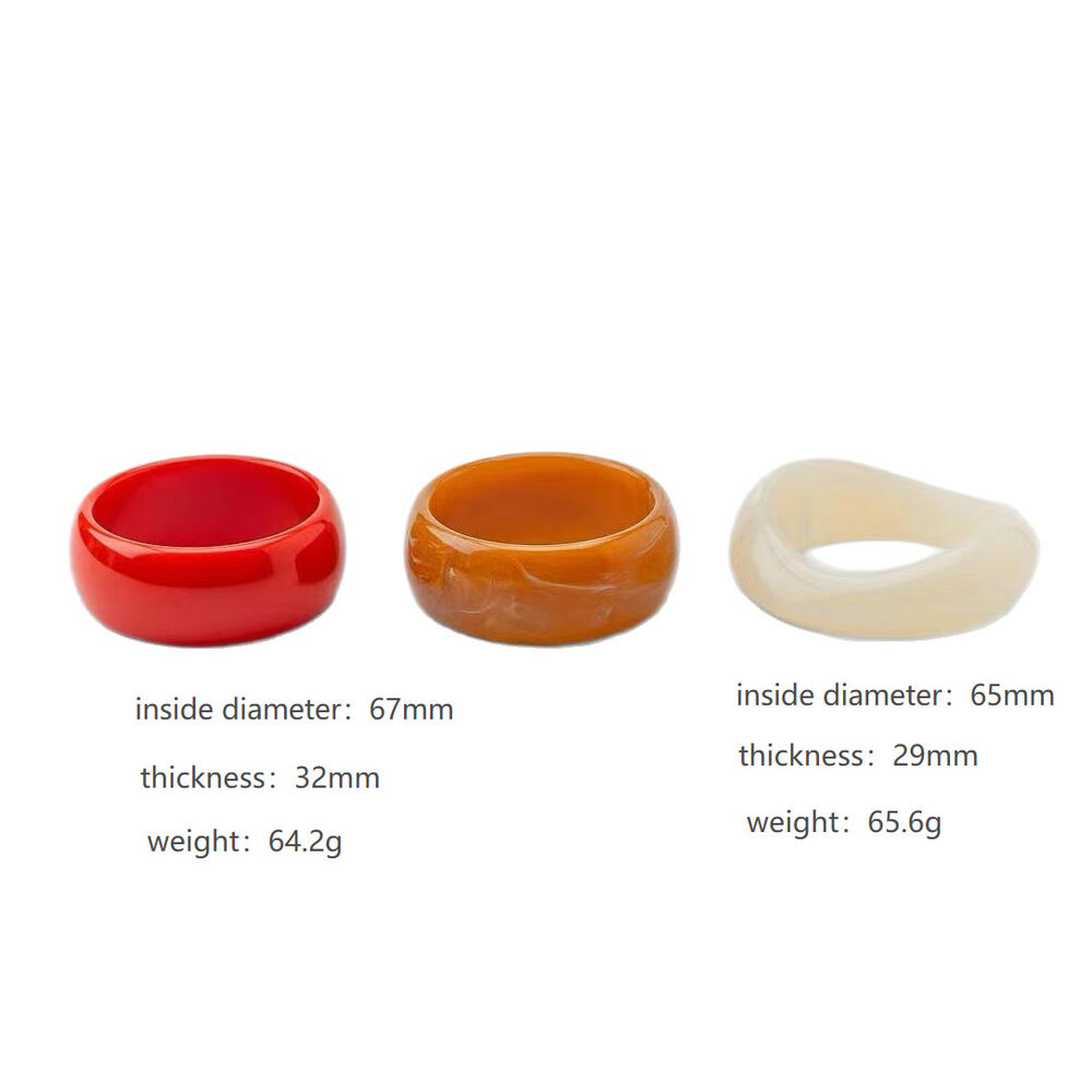 Brazaletes De Resina De Color Liso Para Mujer Imagen5