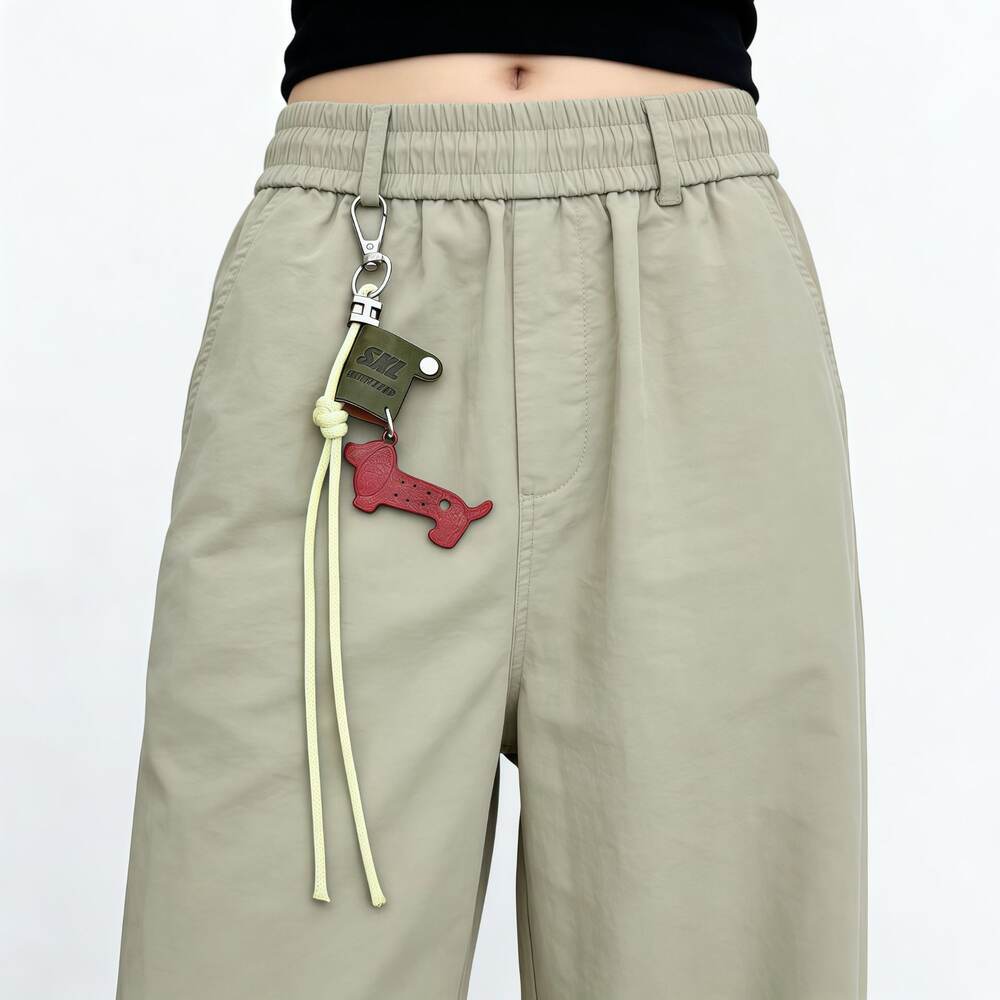 Simple Series Retro Letter Twist Dachshund Metal Bag Charms h5Picture4