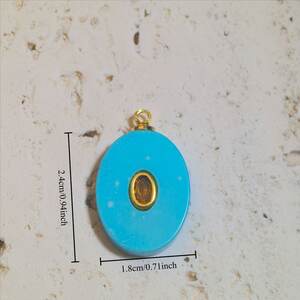 Ellipse Shape Natural Stones Zircon Women's Pendants h5 Picture3