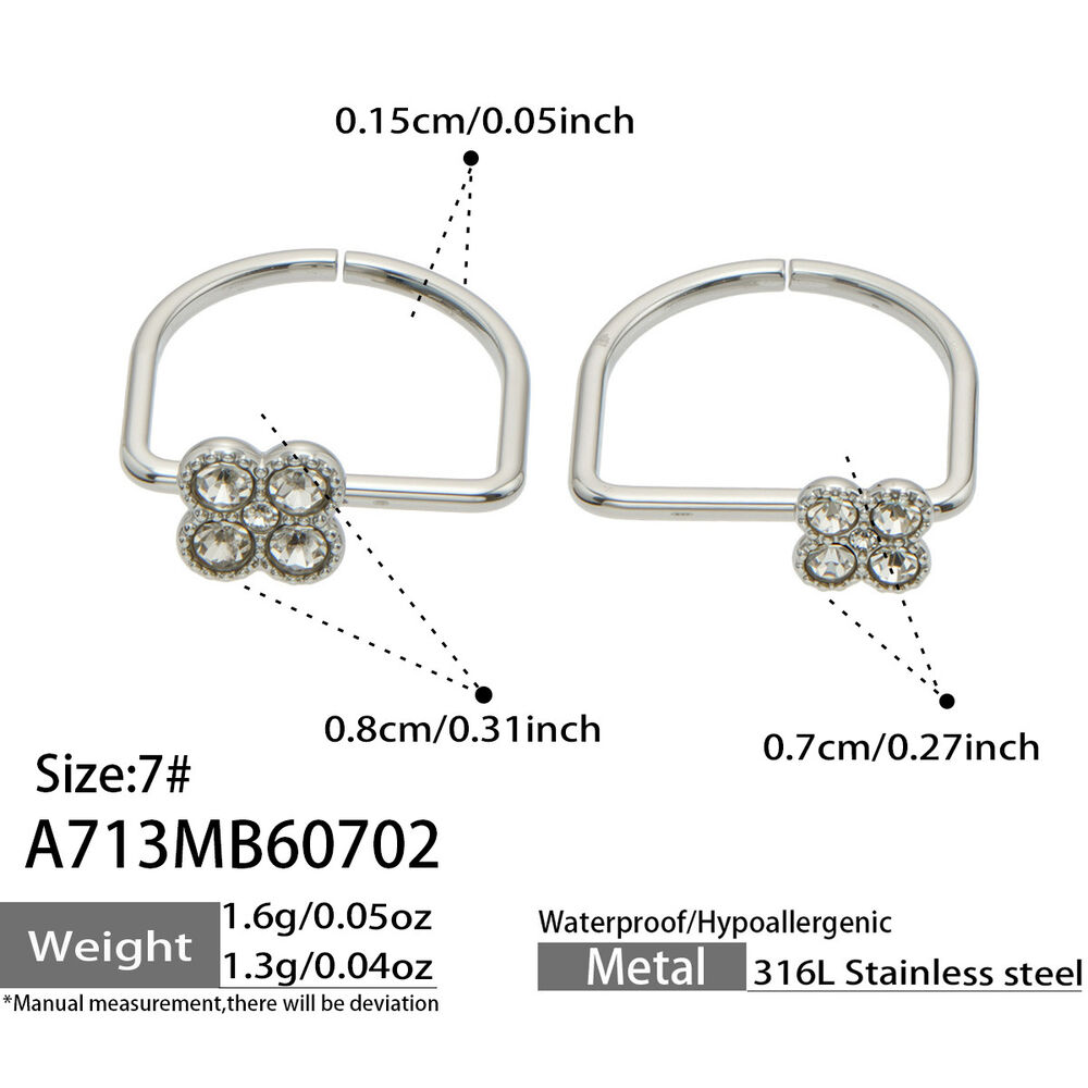Romantic Series Sweet Flower Stainless Steel Waterproof Gold Color Zircon Ring Sets