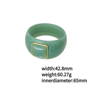 Brazaletes Retro De Resina Con Degradado De Color Para Mujer h5 Imagen4
